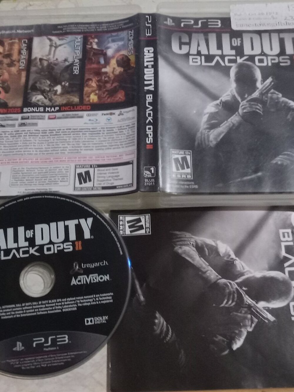 Call of Duty: Black Ops II 2 (Sony PlayStation 3 PS3, 2010) CIB